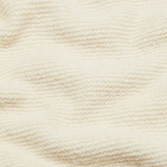 Veronica Beard Brogan Spread Collar Knit Sweater in Ivory Wool Alpaca Cashmere - Picture 7 of 13